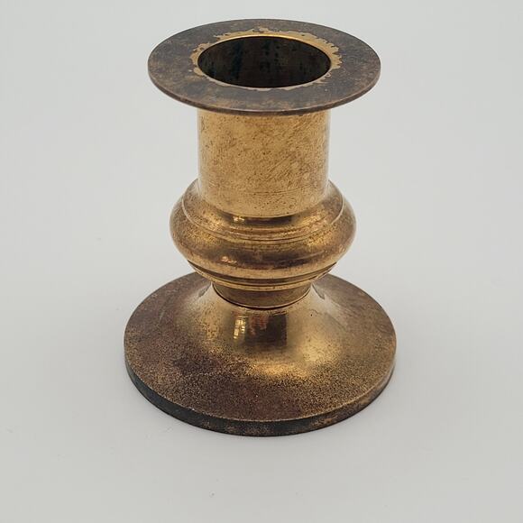 Brass Candlestick 2.5" Tall Removable Base - Picture 1 of 9